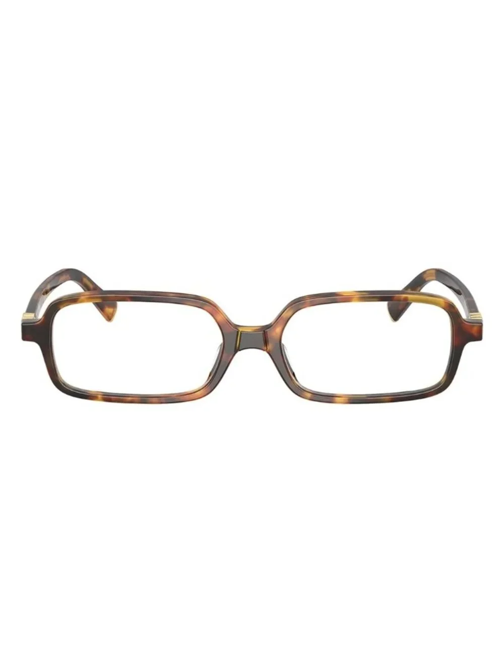 New MU01YV Miu Miu Square Havana Eyeglasses MU 01YV 14L1O1 AUTHENTIC